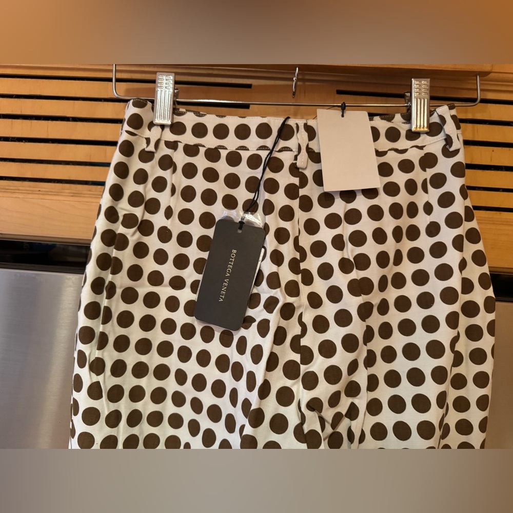 ❤️ NWT BOTTEGA VENETA RUNWAY COLLECTION POLKA DOT PANTS SIZE IT 38 Made in Italy
